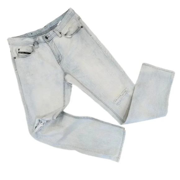 Empyre Stonewashed blue, Distressed Denim Jeans, US Men's 34 - Picture 1 of 10